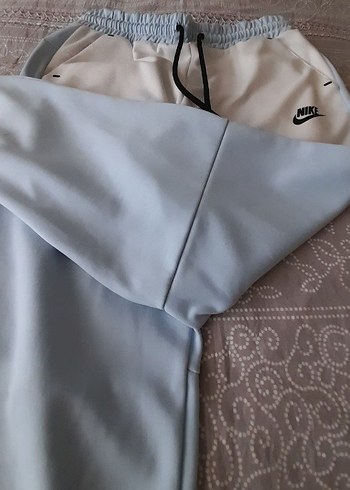 Erkek Mavi Bel Detaylı Rahat Kesim Eşofman - Görsel 2