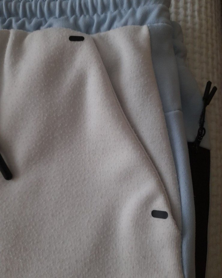 Erkek Mavi Bel Detaylı Rahat Kesim Eşofman - Görsel 5