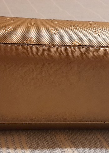 Parlak Gold Deri Kadın Çanta - Görsel 8