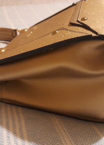 Parlak Gold Deri Kadın Çanta - Görsel 7