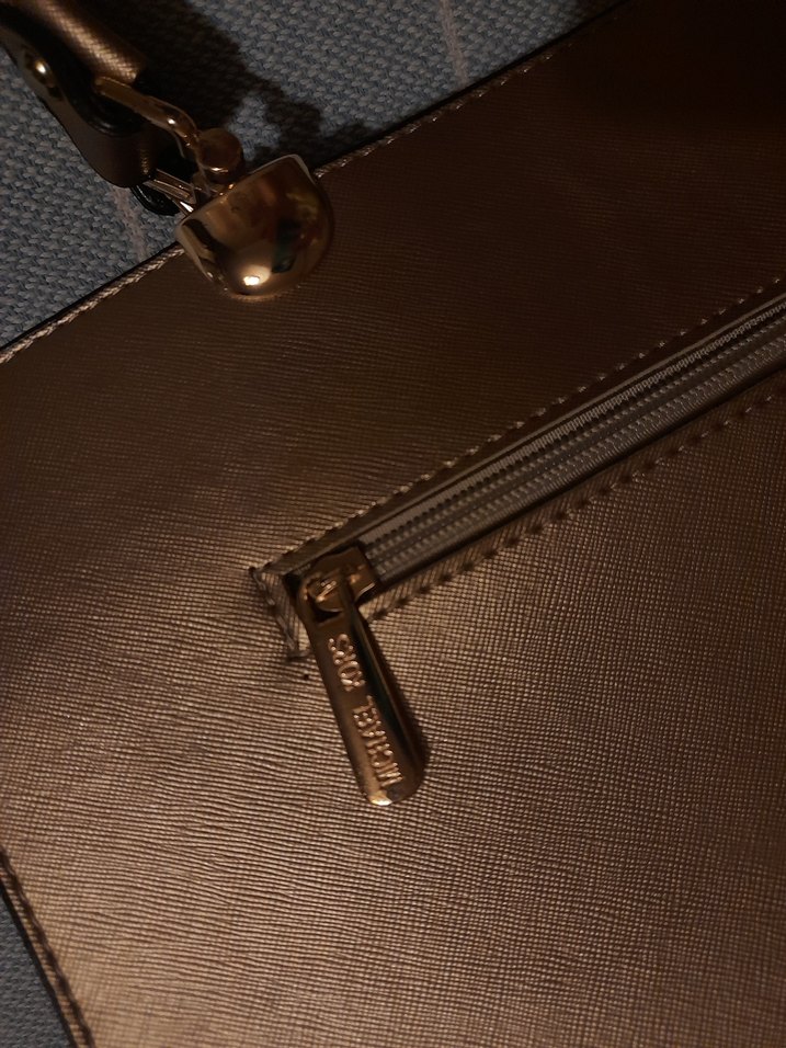 Parlak Gold Deri Kadın Çanta - Görsel 4