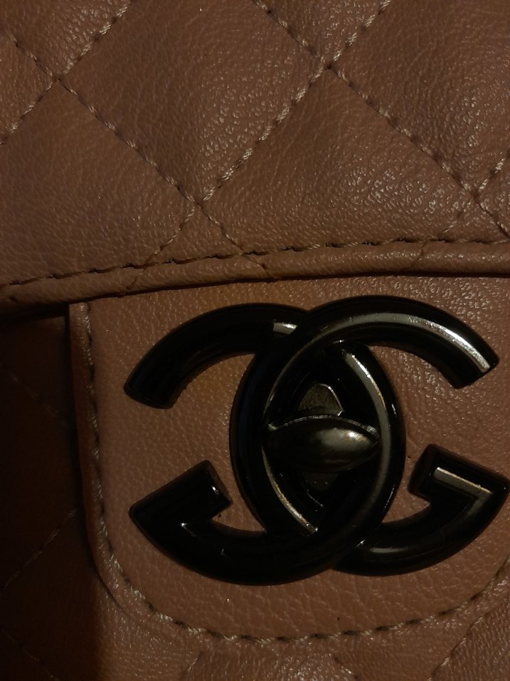 Zincir Detaylı Pudra Pembe Deri Kadın Çanta - Görsel 3