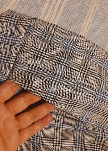 koton marka, kareli kadın pantalon - Görsel 8