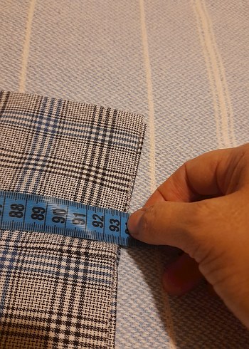 koton marka, kareli kadın pantalon - Görsel 10