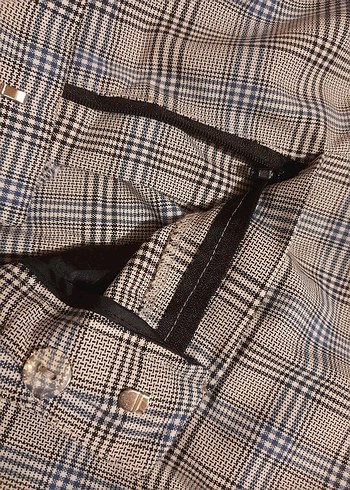 koton marka, kareli kadın pantalon - Görsel 6