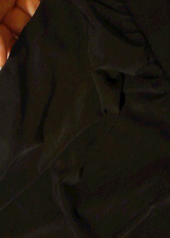 Siyah Drapeli Kadın Pantolon - Görsel 4