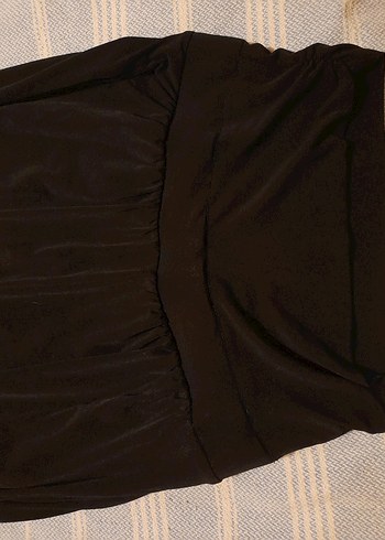 Siyah Drapeli Kadın Pantolon - Görsel 2