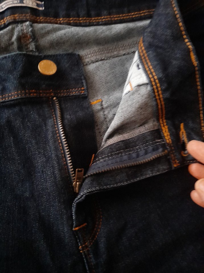 Kadın Siyah maxi Boy Denim Jean.Bol paça - Görsel 3