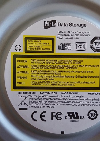 Hitachi DVD ROM ( 2015 Model ) - Görsel 6