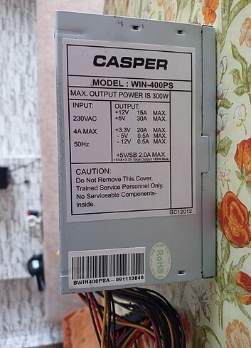 Arızalı Casper 300W PSU