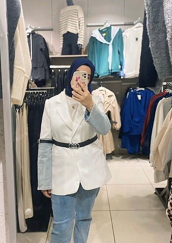Kot detay blazer ceket