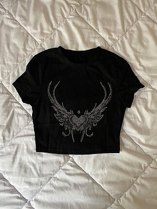y2k rhinestone grunge top