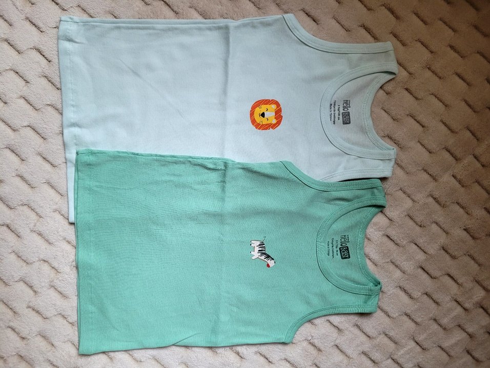 Düğmeli Turkuaz Baskılı BebekBody - Görsel 2