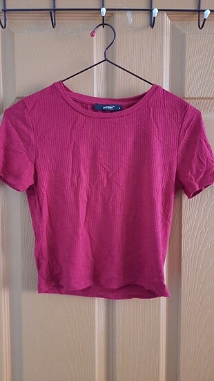 Crop kısa kollu t-shirt 