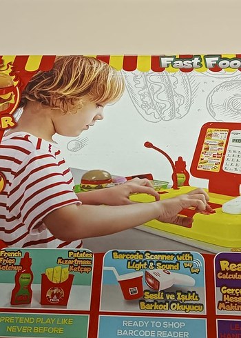 Renkli Baskılı yazar kasaoyuncak - Görsel 9