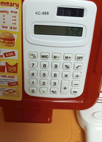 Renkli Baskılı yazar kasaoyuncak - Görsel 5