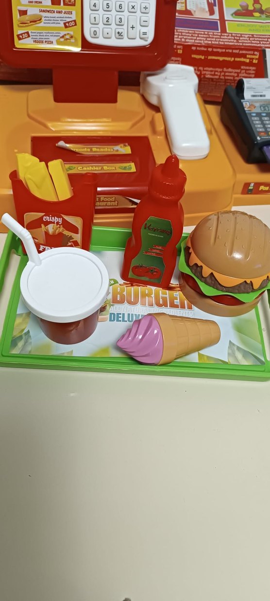 Renkli Baskılı yazar kasaoyuncak - Görsel 3