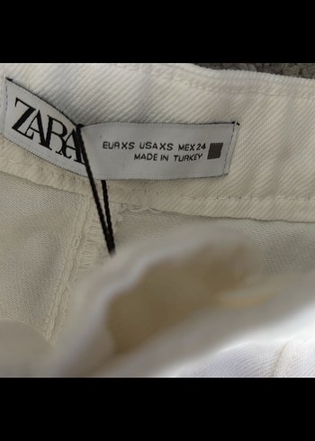 Zara Beyaz Regular Pantolon