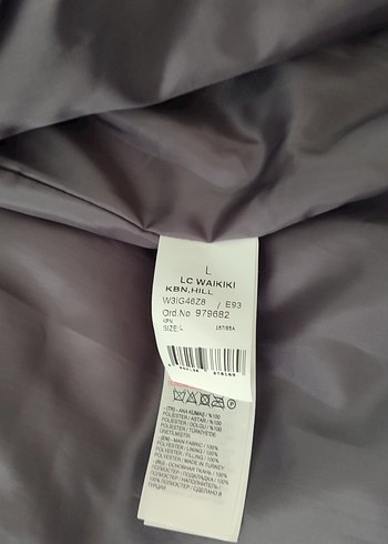 Gri Kadın Peluş Detaylı Kış Montu 2 defa giyildi genış kalıp - Görsel 6