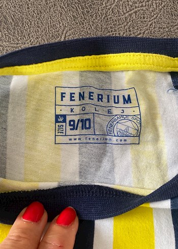 Fenerium Sarı Çizgili Erkek Tişört