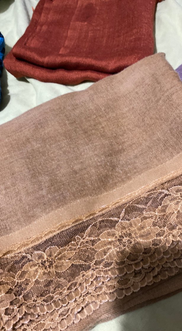 Dantel Detaylı Keten Bohem Kadın Şal - Görsel 3