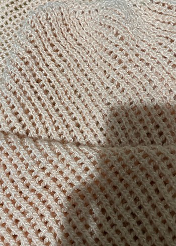 Bej Örgü Kadın Şal - Görsel 2