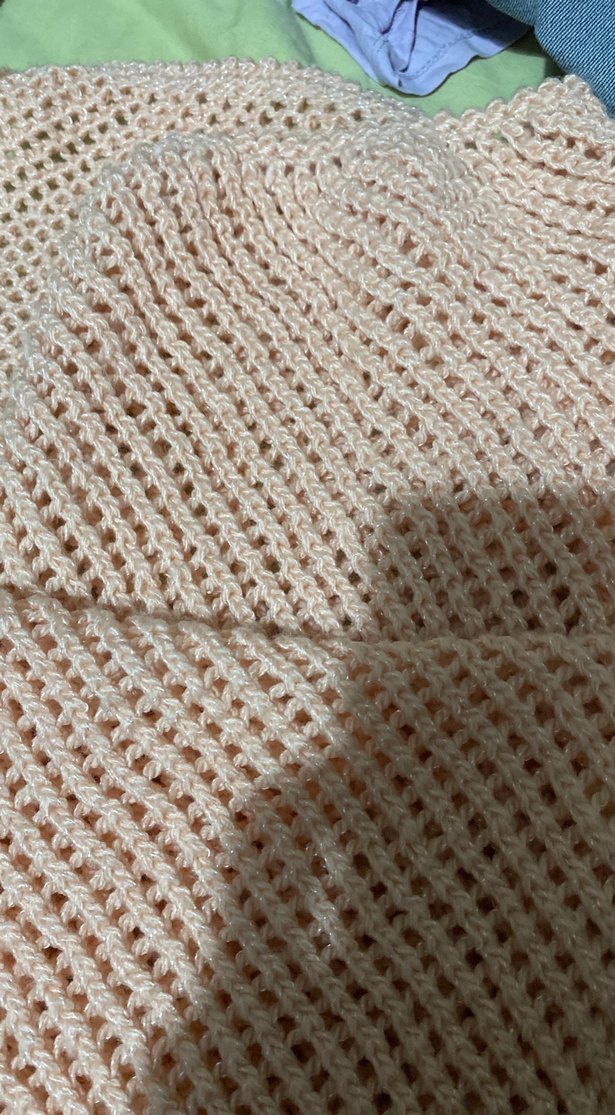 Bej Örgü Kadın Şal - Görsel 2