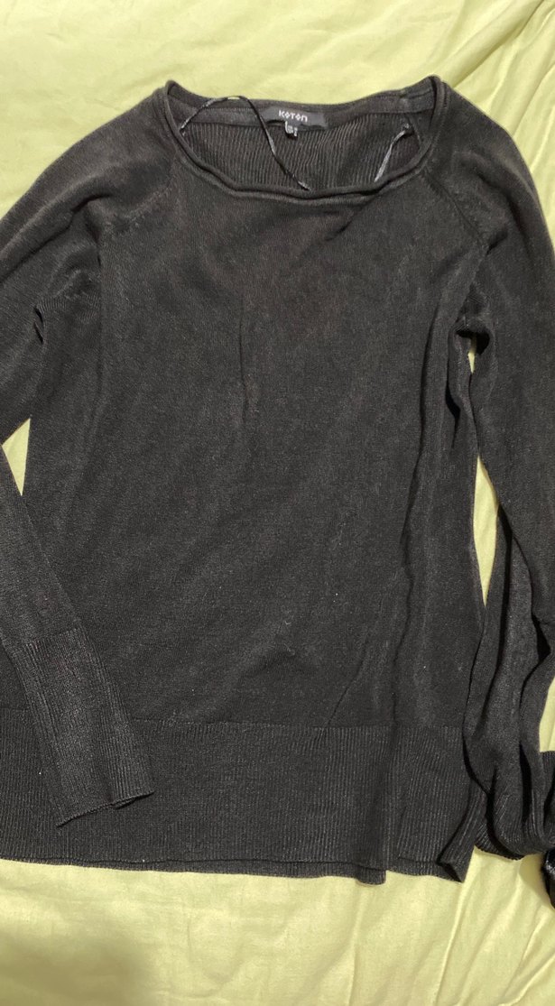 Kadın  Uzun Kollu Basic Kazak - Görsel 4