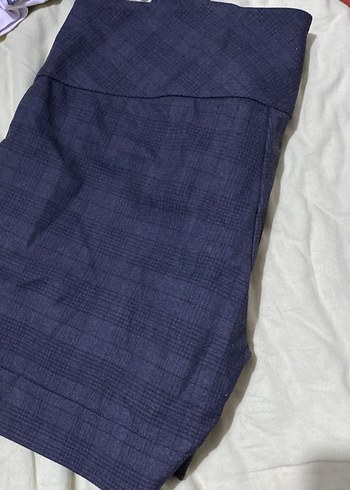 Gri Pilili Kadın Kumaş Pantolon - Görsel 6