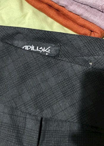 Gri Pilili Kadın Kumaş Pantolon - Görsel 3