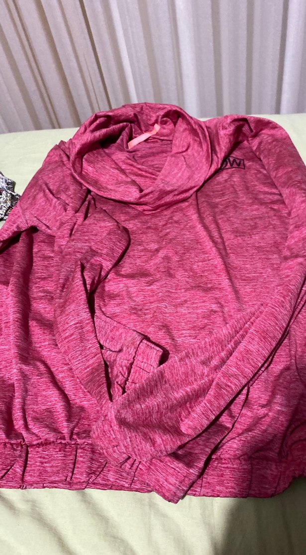 Pembe Uzun Kollu Kadın Sweatshirt - Görsel 5