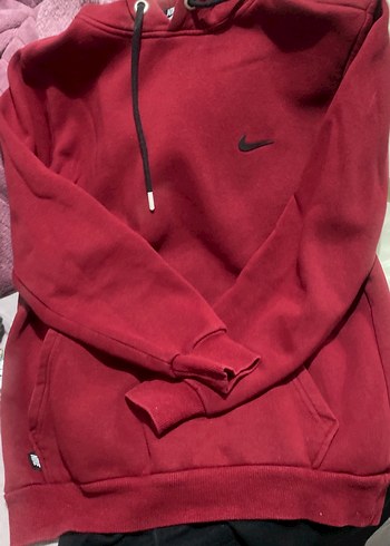 Düğmeli Kırmızı Kadın Sweatshirt - Görsel 5