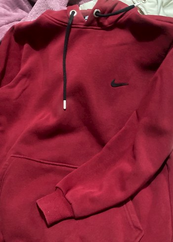 Düğmeli Kırmızı Kadın Sweatshirt - Görsel 4