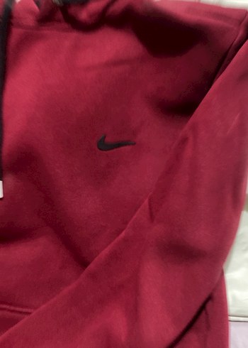 Düğmeli Kırmızı Kadın Sweatshirt - Görsel 3