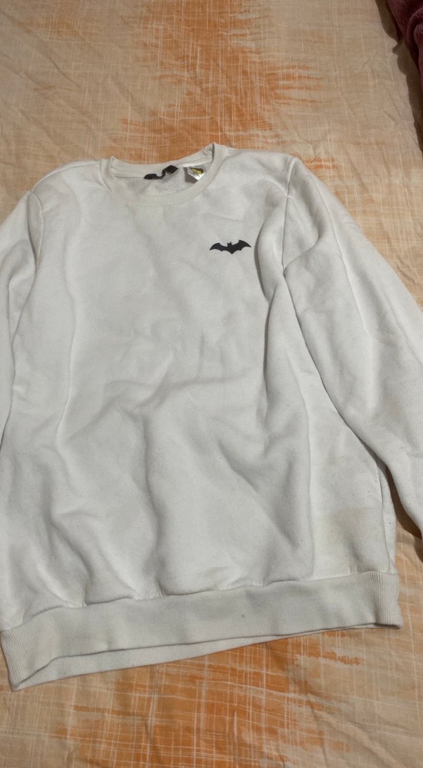 Beyaz Uzun Kollu Sweatshirt - Görsel 3