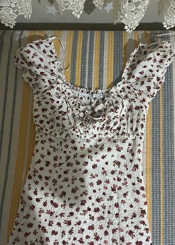 s Beden beyaz Renk Bershka elbise