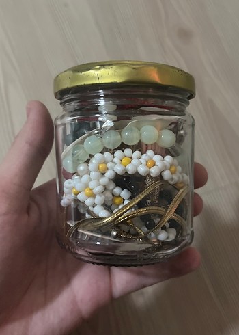 Beden çeşitli Renk Takı kavanozu