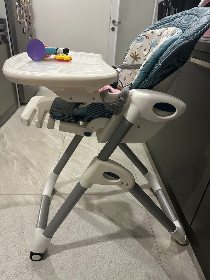 Joie Beyaz Gri Bebek Mama Sandalyesi - Görsel 2