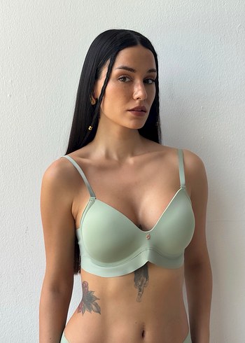 Bohem Tarz Mini Haki Sütyen - Görsel 3