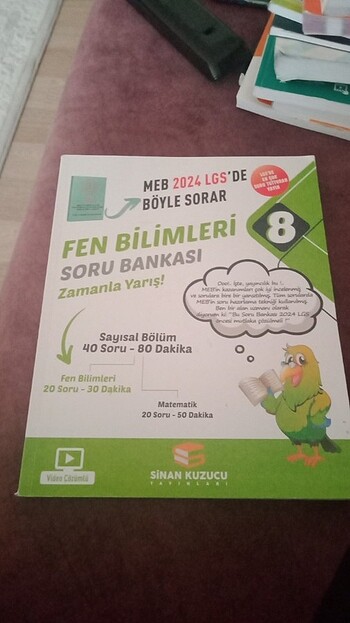  8 sınıf fen test kitabı 