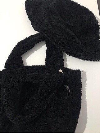 Peluş çanta ve şapka