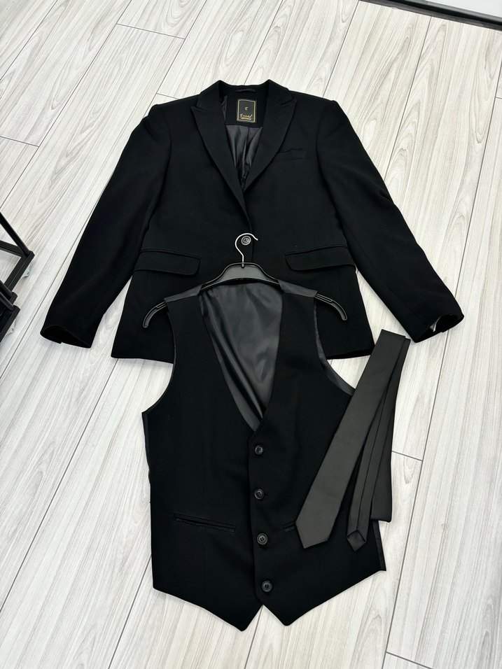 Takım Elbise (Ceket + Yelek + Kravat) - Görsel 2