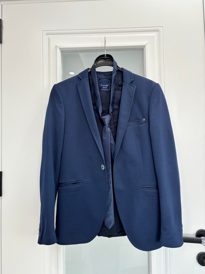 Erkek Lacivert Takım Elbise - Görsel 3