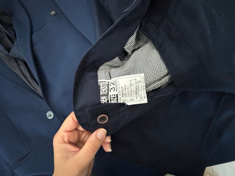 Erkek Lacivert Takım Elbise - Görsel 5