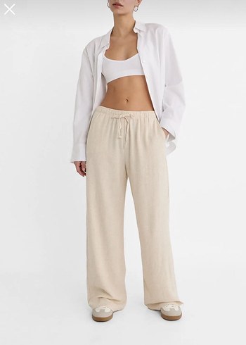 STRADIVARIUS KETEN PANTOLON