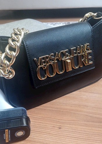 Beden Versace Zincir Detaylı Siyah Kadın Çanta