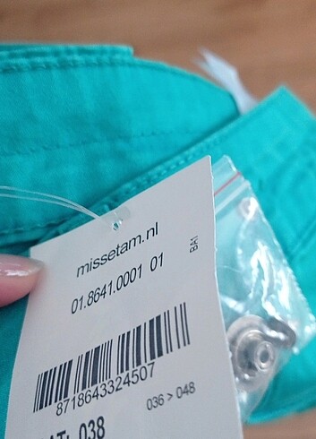 Mavi Jeans kadın turkuaz yazlık pantolon sıfır etiketle