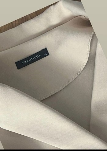 Trendyol & Milla Bej Kısa Kollu Mini Tulum