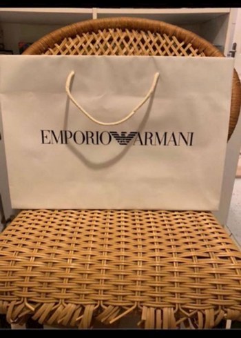 Beden Emporio Armani Beyaz Parlak Kağıt Çanta