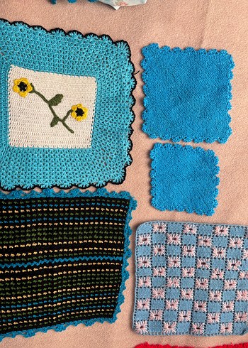 Çeşitli Mavi Örgü Lifler - Görsel 5